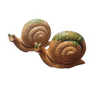 Vintage snail salt & pepper shakers